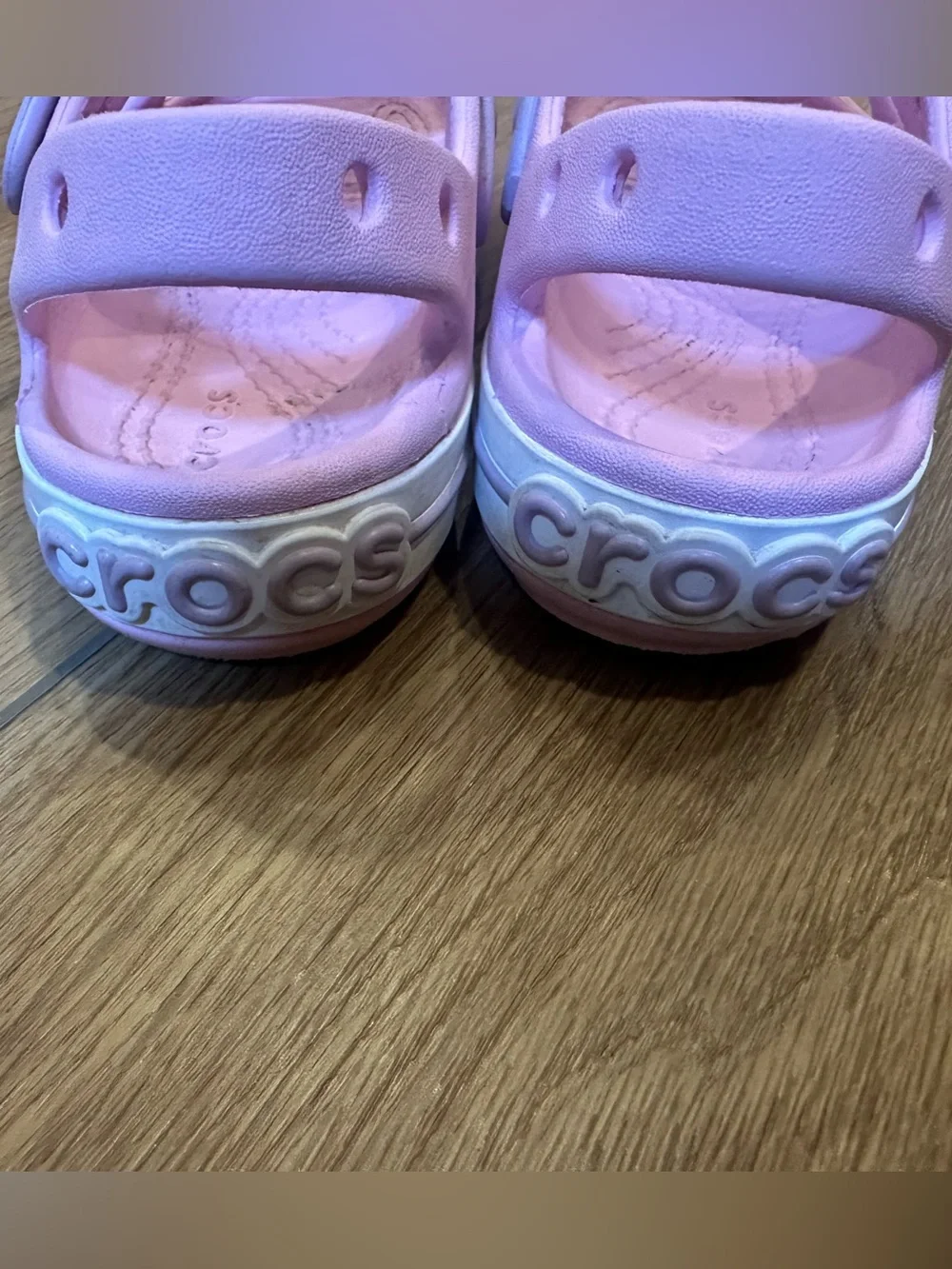 CROCS Kids' crocband cruiser pink & lavender Dual-Strap Sandals kids